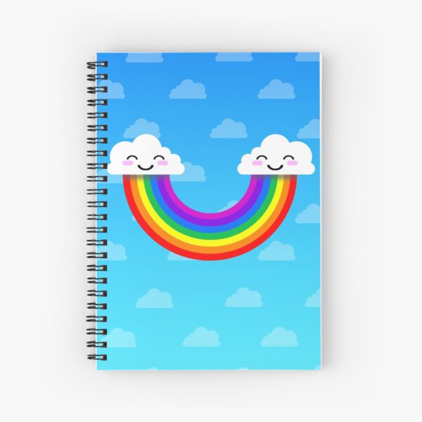 Cute Rainbow Smile Spiral Notebook