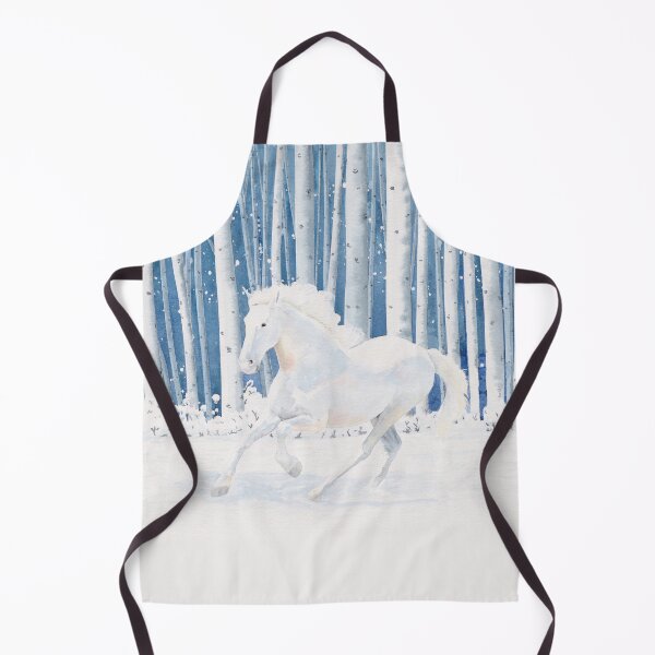Item preview, White Horse in the Snow designed and sold by claisse-art.
