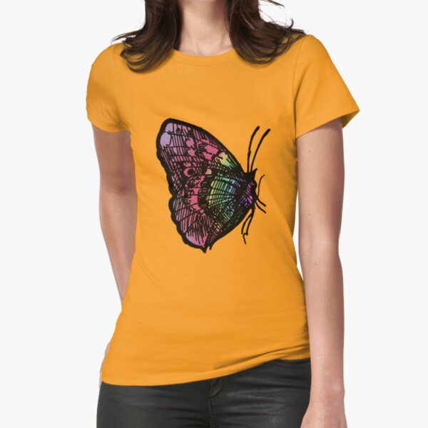 Butterfly Number 1 Adults Fitted T-Shirt