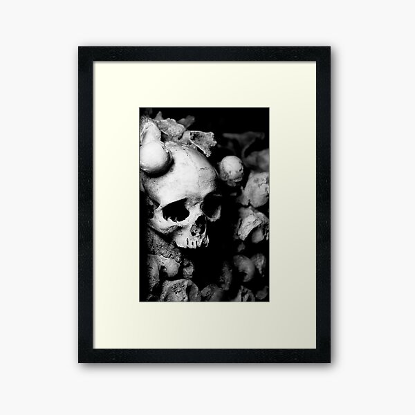The Loneliness of Death (Monochrome) Framed Art Print