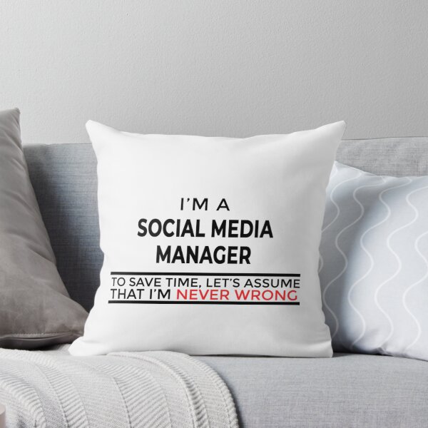 Artikelvorschau, Social Media Manager Gift | Present For Men Women entworfen und verkauft von CreaComMerch.