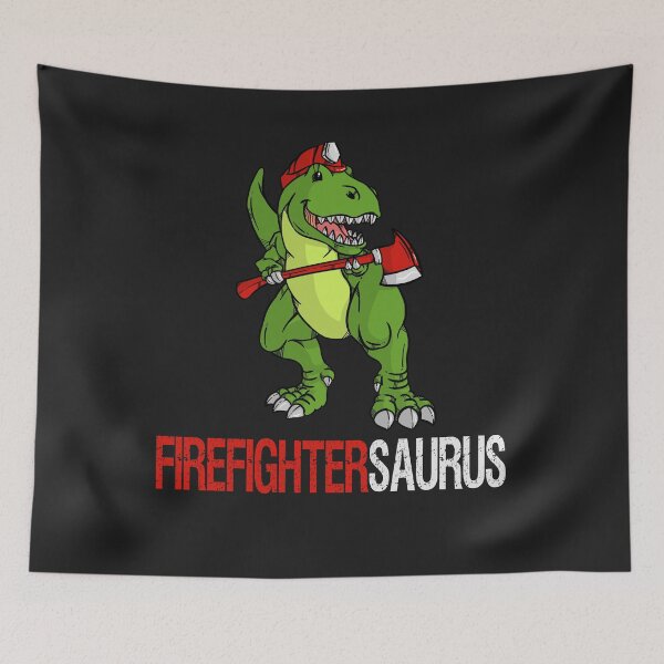 Item preview, Fireman T-Rex Firefighter Dinosaur Firefightersaurus designed and sold by Anumber1.