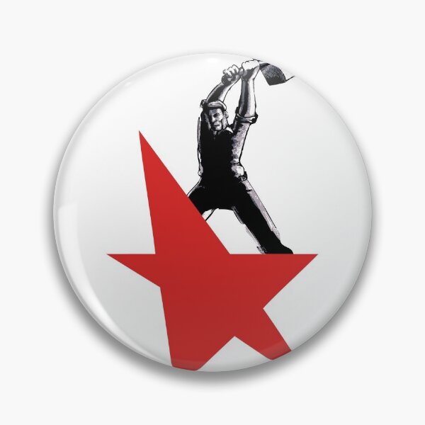 Item preview, Red Star & Worker Art designed and sold by Elenia Design.