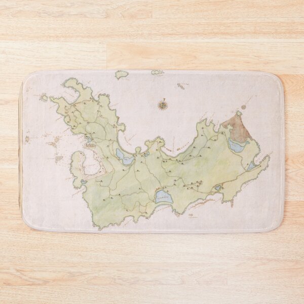 Item preview, Vintage Map of St Barts Island (1785) designed and sold by BravuraMedia.