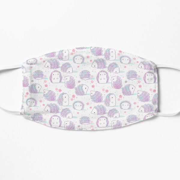 Spring Hedgehog Pattern Flat Mask