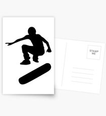 skateboard : silhouettes (SMALL) Postcards