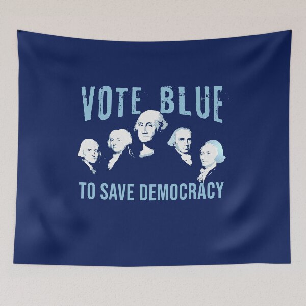 Item preview,  Founding Fathers VOTE BLUE TO SAVE DEMOCRACY designed and sold by LoveAndDefiance.