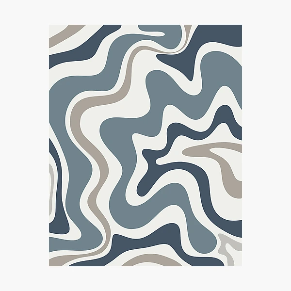 Liquid Swirl Contemporary Abstract Pattern in Light Sage Green Rug