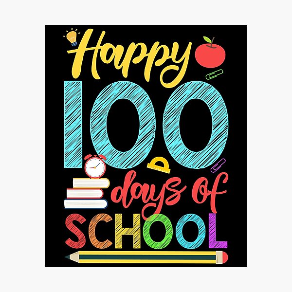 Item preview, Happy 100 Days of School Shirt for Teacher or Child designed and sold by Orange Pieces.