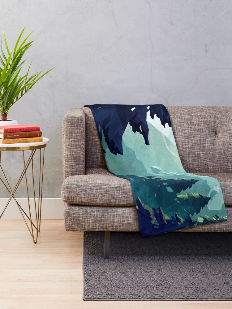 Alternate view of Canadian Mountain Throw Blanket