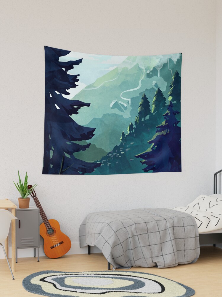 Thumbnail 1 of 3, Tapestry, Canadian Mountain designed and sold by MicaelaDawn.