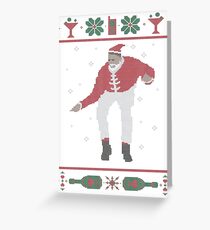 Christmas Bling - Santa Greeting Card