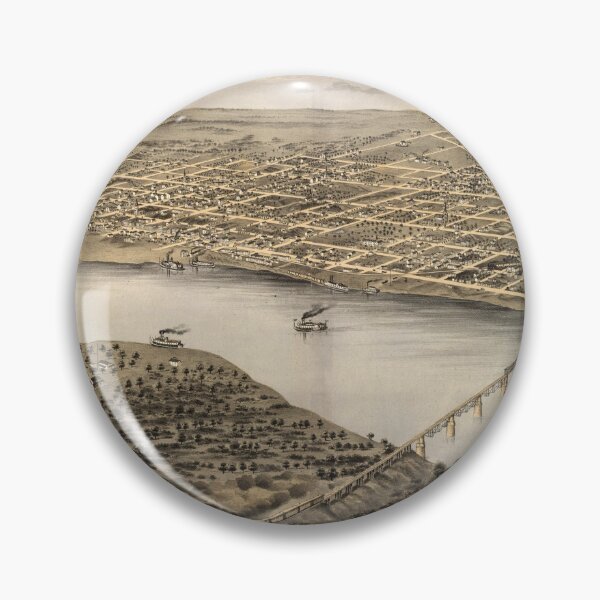 Item preview, Vintage Map of St Charles MO (1869) designed and sold by BravuraMedia.
