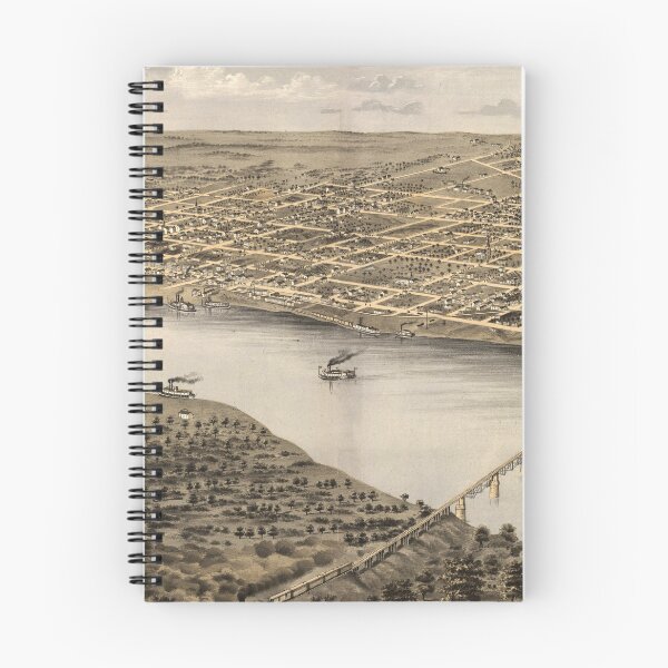 Item preview, Vintage Map of St Charles MO (1869) designed and sold by BravuraMedia.