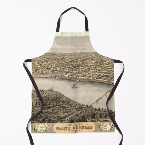 Item preview, Vintage Map of St Charles MO (1869) designed and sold by BravuraMedia.