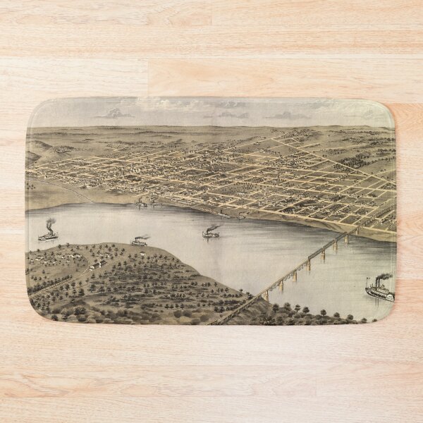 Item preview, Vintage Map of St Charles MO (1869) designed and sold by BravuraMedia.