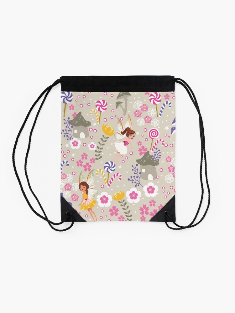 Alternate view of Beige Helper Fairies In Tommy Tinker's Village™ Drawstring Bag