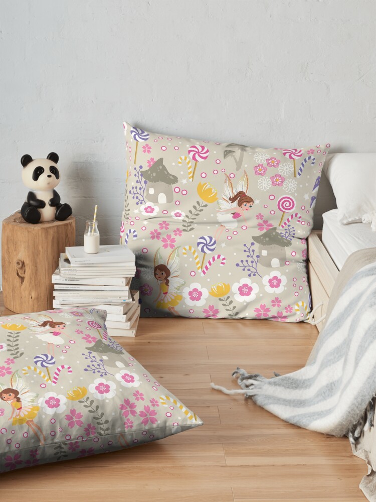 Alternate view of Beige Helper Fairies In Tommy Tinker's Village™ Floor Pillow