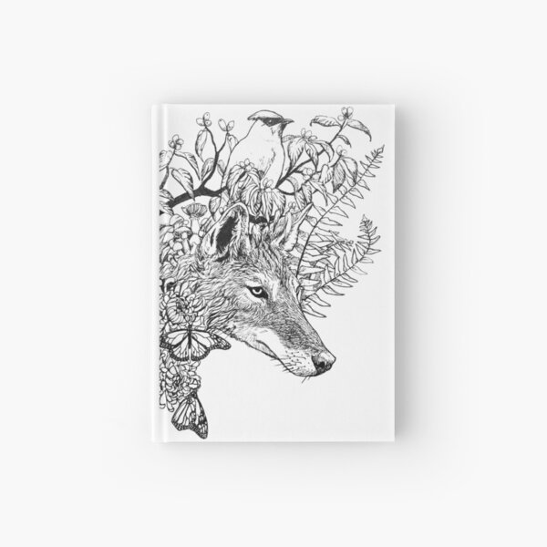 Autumn Coyote Hardcover Journal