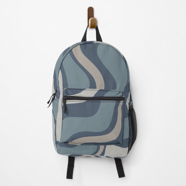 Item preview, Liquid Swirl Contemporary Abstract in Neutral Blue Grey designed and sold by kierkegaard.