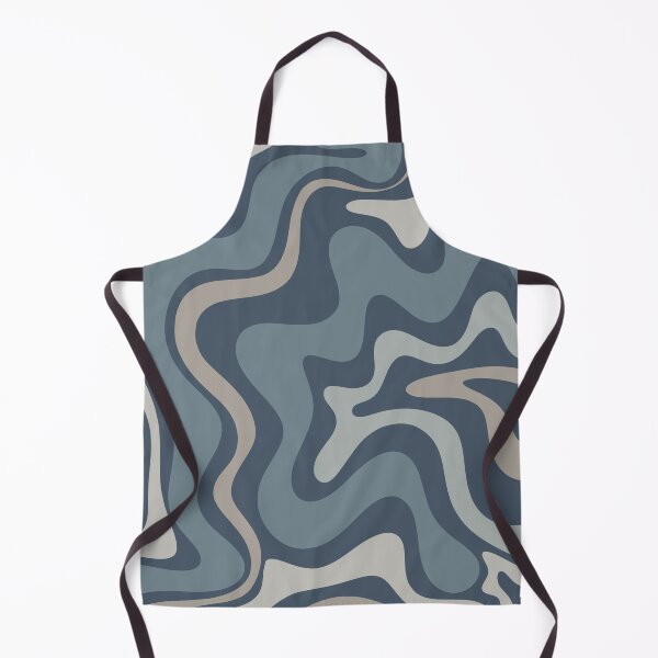 Item preview, Liquid Swirl Contemporary Abstract in Neutral Blue Grey designed and sold by kierkegaard.