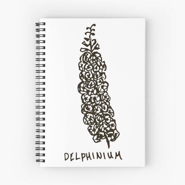 Item preview, Delphinium Line Drawing designed and sold by AlRag.