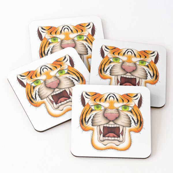 Item preview, Traditional Tattoo Tiger designed and sold by kristinafosmire.