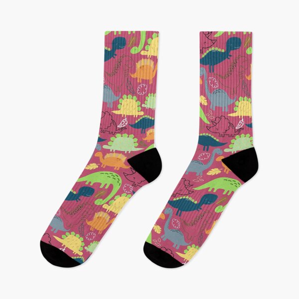 Item preview, Dinosaurs jungle pattern Pink Background designed and sold by Arch4Design.