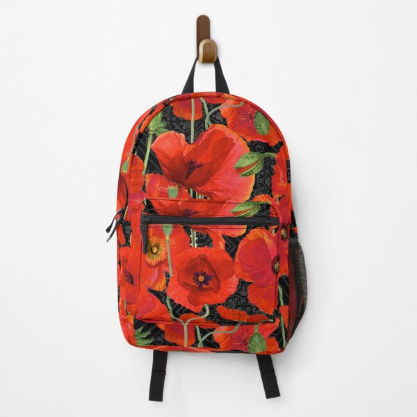 Item preview, Red Poppies Allover Pattern designed and sold by Lynnea Washburn.