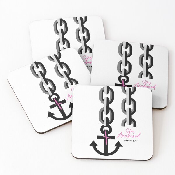 Item preview, STAY ANCHORED PINK & BLACK  designed and sold by SheGotJoy.
