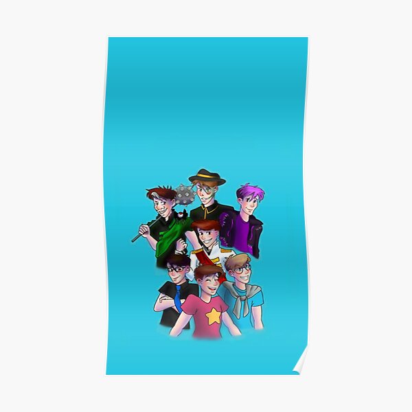 Sanders Sides Characters " Poster by CraftyCookie Redbubble