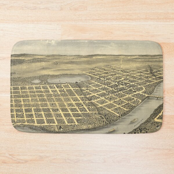 Item preview, Vintage Map of St Cloud MN (1869) designed and sold by BravuraMedia.