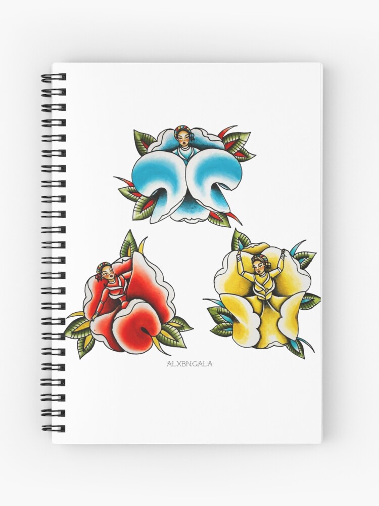 Cuaderno de espiral «Rosas de Jalisco» de alxbngala | Redbubble