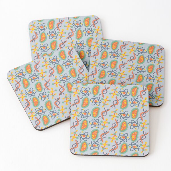 Item preview, Science Teacher Pattern with Light Blue Background designed and sold by WildeandCo.