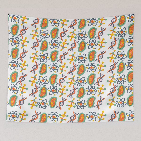 Item preview, Science Teacher Pattern with White Background designed and sold by WildeandCo.