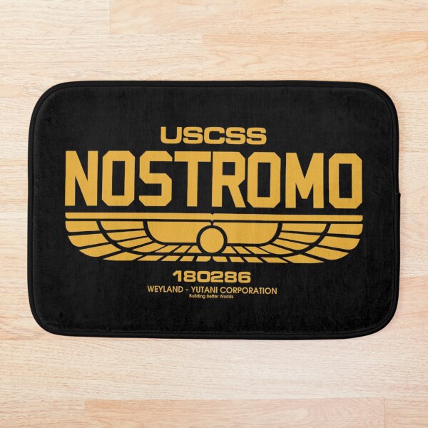 Nostromo| Alien Movie| Weyland| Retro Movie| Classic Movie Bath Mat
