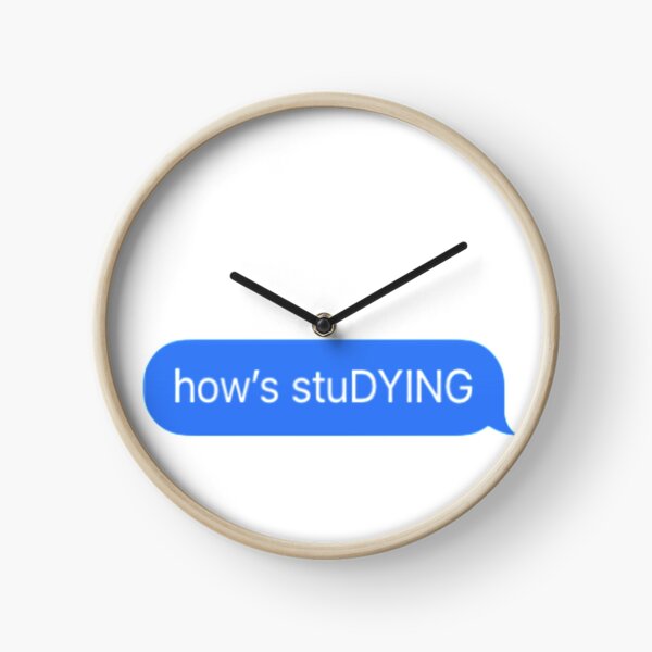 Student Studying Clocks | Redbubble