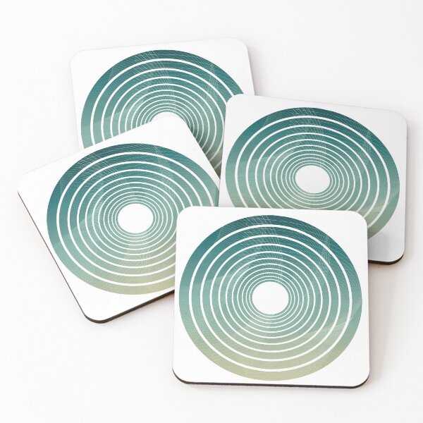Item preview, Blue gold Geometric circle abstract designed and sold by Carolina Salazar.