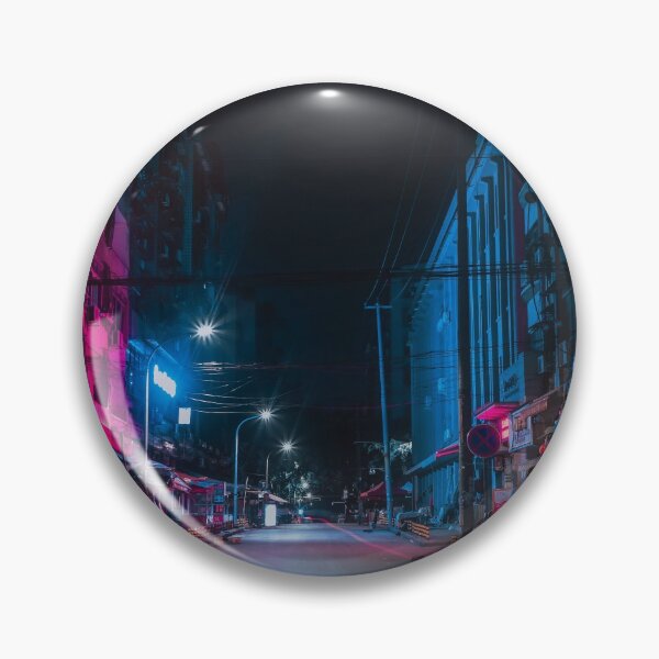 Item preview, neon cyberpunk street designed and sold by StbdCapsized.