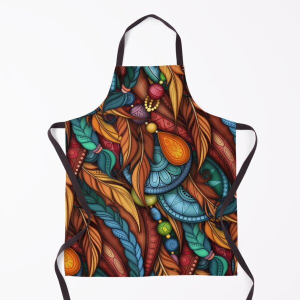 Item preview, Ornate Decorative Seamless Pattern with Lot of Details. Realistic 3d Ornament.ribal Pattern with Feathers designed and sold by lissantee.