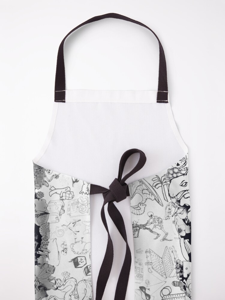 Alternate view of Doodle Skull Apron