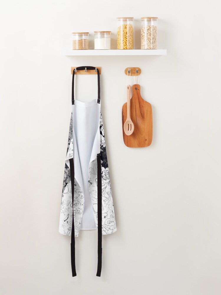 Alternate view of Doodle Skull Apron