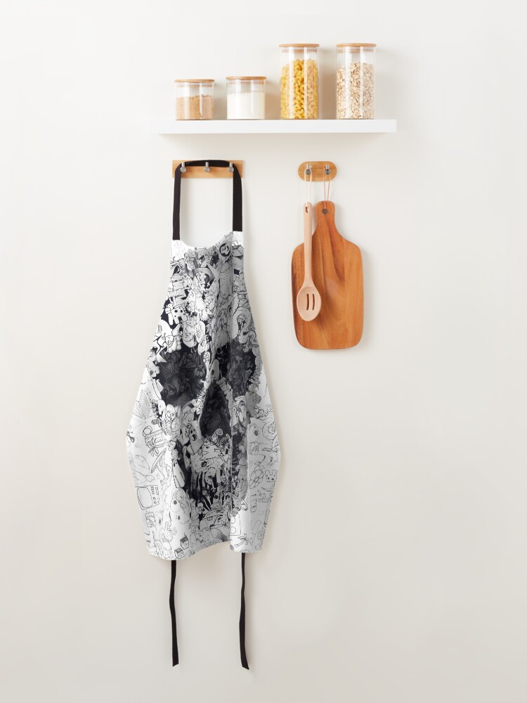 Alternate view of Doodle Skull Apron