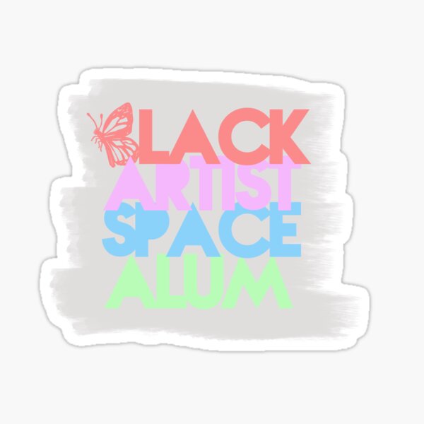 Black Artist Space Alum Pastel Sticker