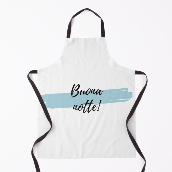 Item preview, Buona Notte - It's sleepy time! Joyful Italian quote in pale blue. designed and sold by GiornataVibes.