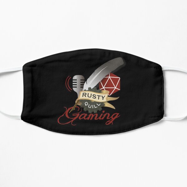 ¡fuerte y orgulloso con este logotipo oficial de Rusty Quill Gaming!
Tenemos buena autoridad de que los tapices de pared son excelentes capas. Solo digo... Mascarilla