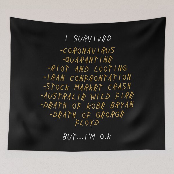 Item preview, I Survived quarantine, Riot, Iran, Stock, George Floyd T-Shirt, Black lives matter, Clothing gift, Black designed and sold by SLV7R.