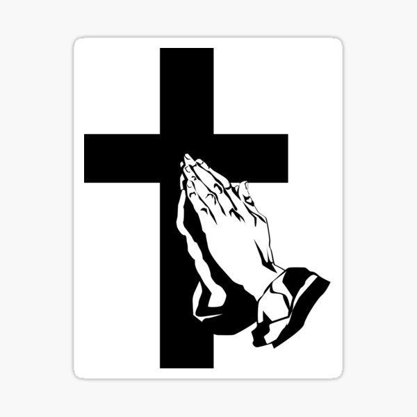 Item preview, Praying Hands and Cross designed and sold by vintage-glow.
