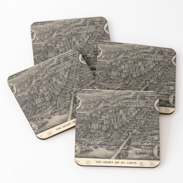 Item preview, Vintage Map of St Louis MO (1907) designed and sold by BravuraMedia.