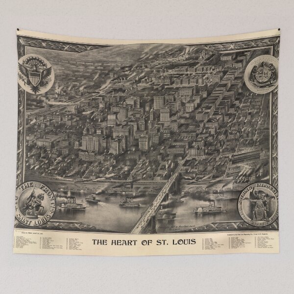 Item preview, Vintage Map of St Louis MO (1907) designed and sold by BravuraMedia.